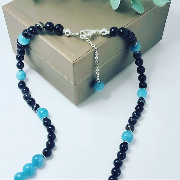 Aquamarine Quartz necklace - Picture 3 of 3